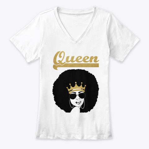 All Hail The Queen! White T-Shirt Front