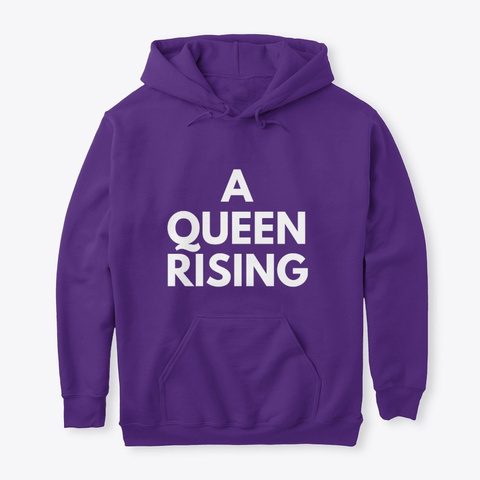 A Queen Rising   Purple Purple Camiseta Front