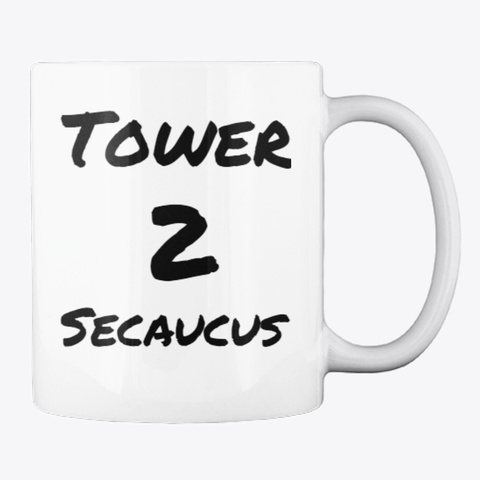 Secaucus Tower 2  Coffee Mug  White T-Shirt Back