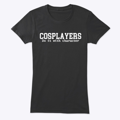 Cosplayers Character Vintage Black T-Shirt Front