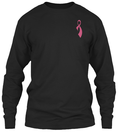 Breast Cancer Awareness [Christmas] Black áo T-Shirt Front