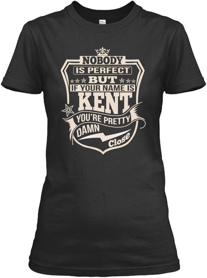 Nobody Perfect Kent Thing Shirts Black Camiseta Front