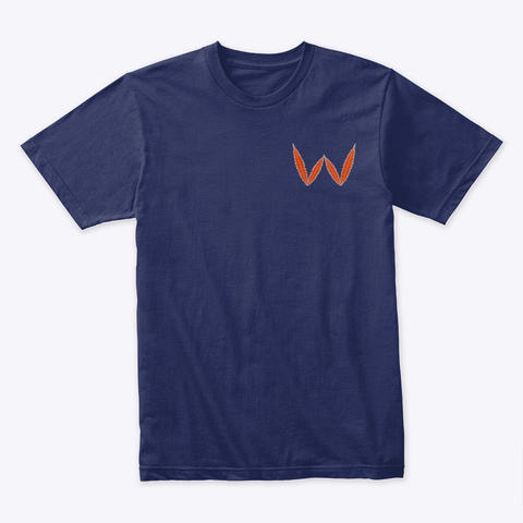 Orange & Blue Midnight Navy T-Shirt Front