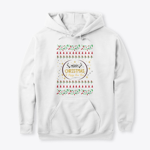 Christmas  Latest Sweater Design White T-Shirt Front
