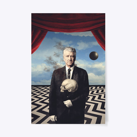 David Lynch Poster   Limited Edition White T-Shirt Front