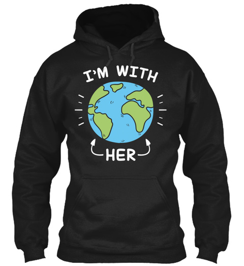 Im With Her   Mens T Shirt   13433686.Pn Black T-Shirt Front