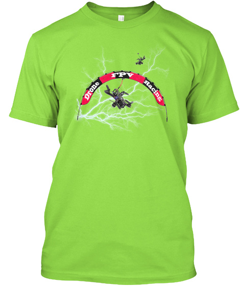 Drone Fpv Racing Lime T-Shirt Front