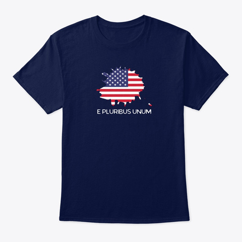 E Pluribus Unum Navy T-Shirt Front
