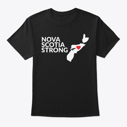 Nova Scotia Strong T Shirt Black T-Shirt Front