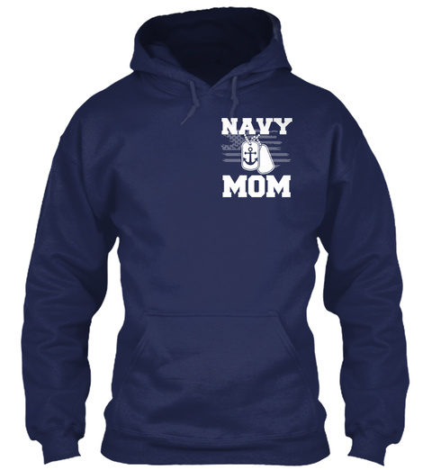 Navy Mom Navy T-Shirt Front