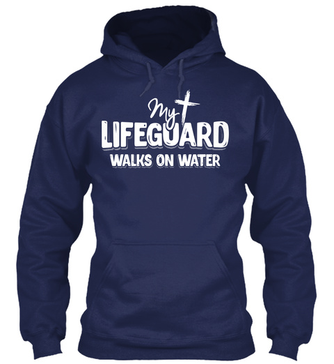 Jesus Hoodie - Lifeguard Walks On Water