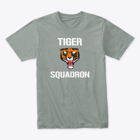 Tiger Squadron T Shirt Warm Grey T-Shirt Front