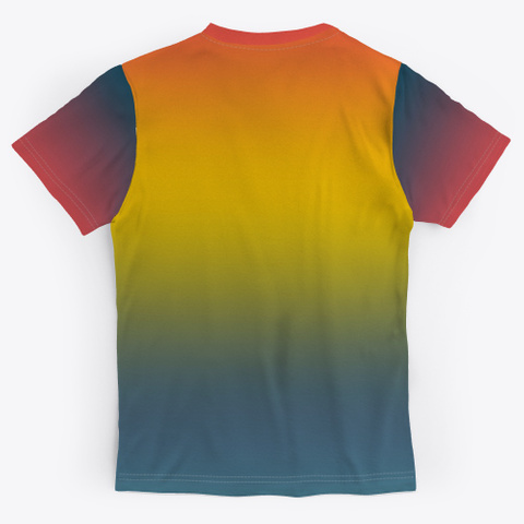 Nobutomo Abstract Color Gradient Standard T-Shirt Back