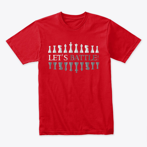 Funny Chess Nerd Geek Shirt Red T-Shirt Front