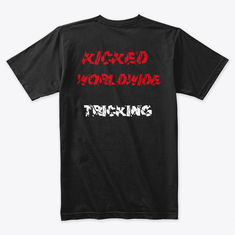 Kicked Worldwide Black T-Shirt Back