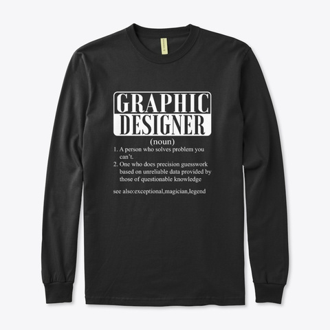 I Am A Graphic Designer Smiley Humor  Black Camiseta Front
