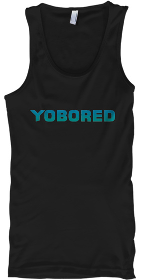 Yobored Black T-Shirt Front