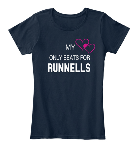 My Only Beats For Runnells New Navy T-Shirt Front