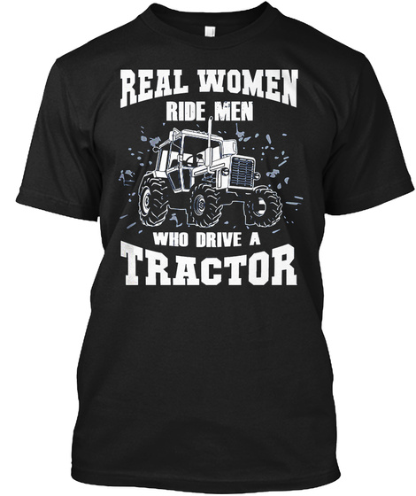 Farming Is Cool  Black T-Shirt Front