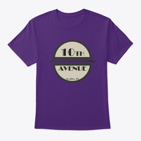 10th Avenue Purple T-Shirt Front