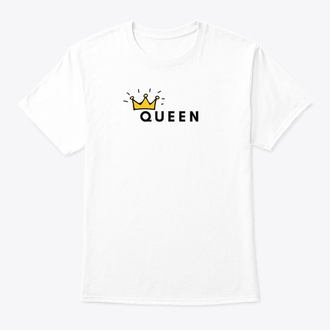 Queen White T-Shirt Front