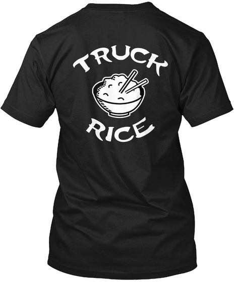 Truck Race Black T-Shirt Back