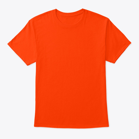 Camiseta Unisex Niño Manga Logo Detrás Orange Camiseta Front