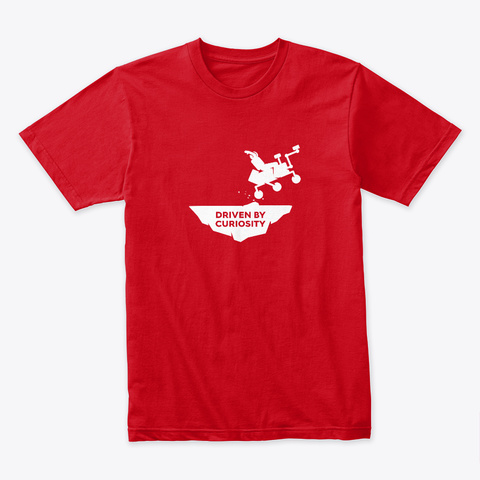 Driven By Curiosity 🚀 #Sfsf Red T-Shirt Front