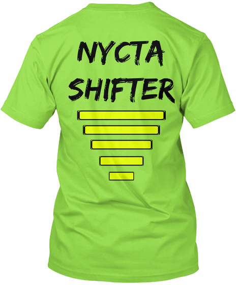 Nycta Shifter Lime T-Shirt Back