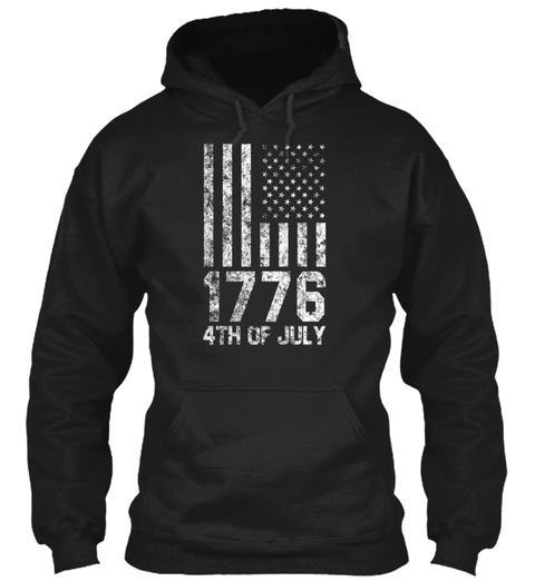 Independence Day 471776 Usa Gift Idea Black T-Shirt Front