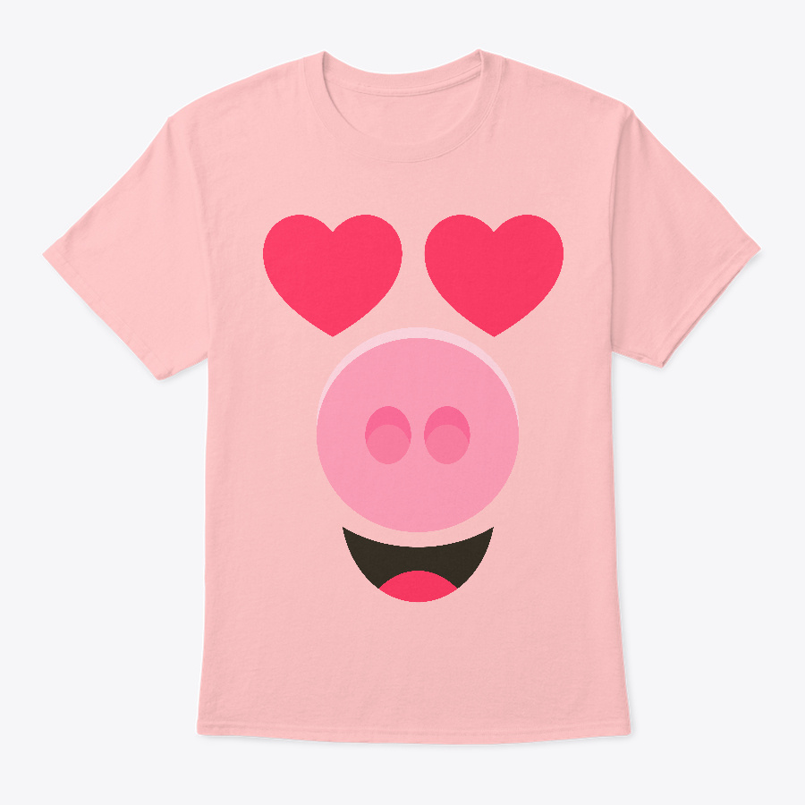 Love Pig Emoji Face Unisex Tshirt