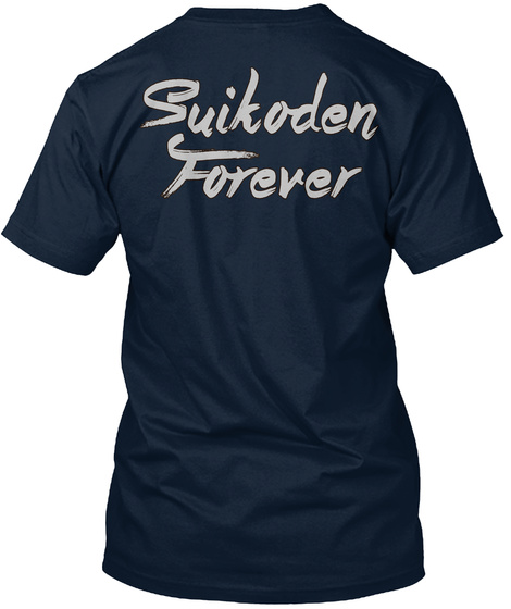 Suikoden Plushie T Shirt New Navy T-Shirt Back