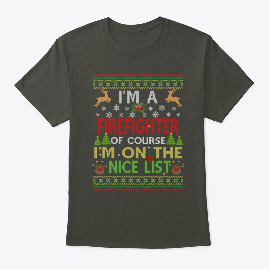 Ugly Christmas Gift Firefighter Tee Unisex Tshirt