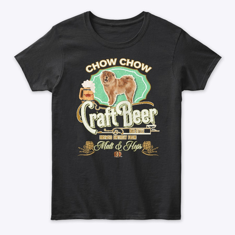 B Chow Chow Gifts Black T-Shirt Front