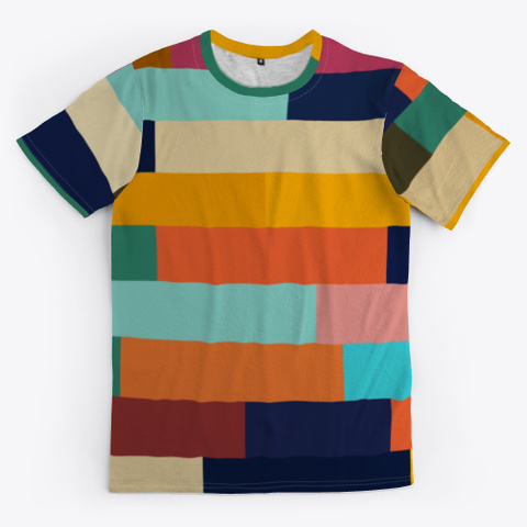 Abstract Colorful Patchwork Pattern Art Standard T-Shirt Front