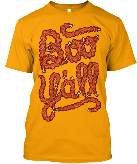 Boo Yall Gold Camiseta Front