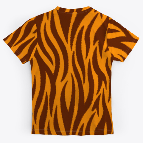Halloween Costume Tiger Pattern Standard T-Shirt Back