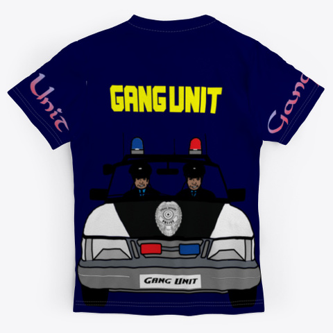 Gang Unit Dark Navy T-Shirt Back