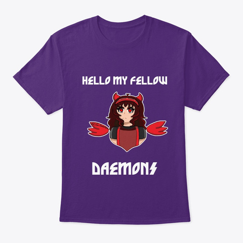 Daemon Followers Art Purple T-Shirt Front