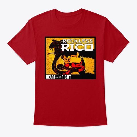 Reckless Rico Deep Red T-Shirt Front