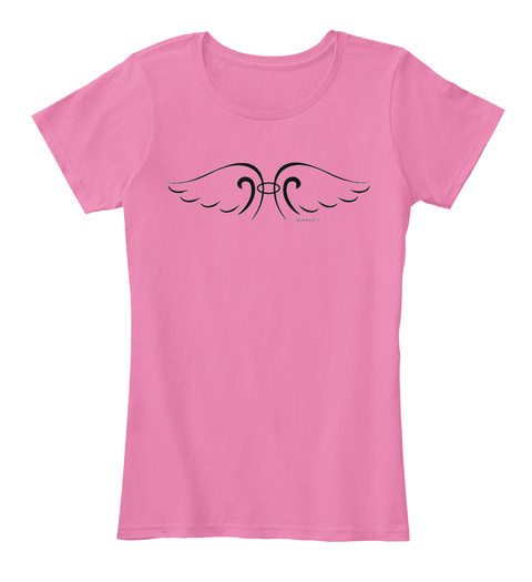 Charming Angel Wings  True Pink T-Shirt Front