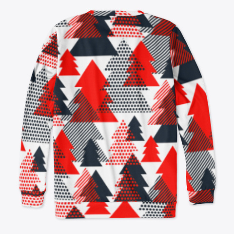 Ugly Retro Disco Santa Christmas Sweater Standard áo T-Shirt Back