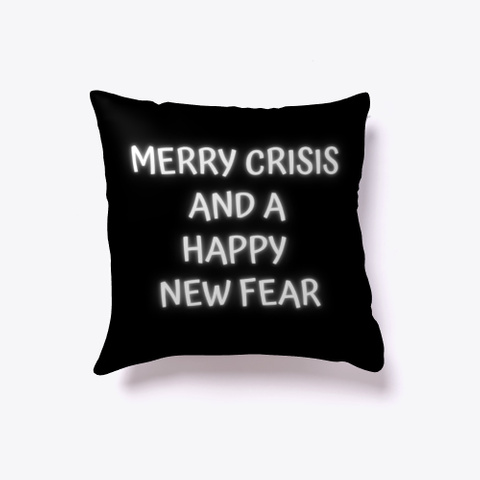 Merry Christmas New Year Holiday Gift Black T-Shirt Front