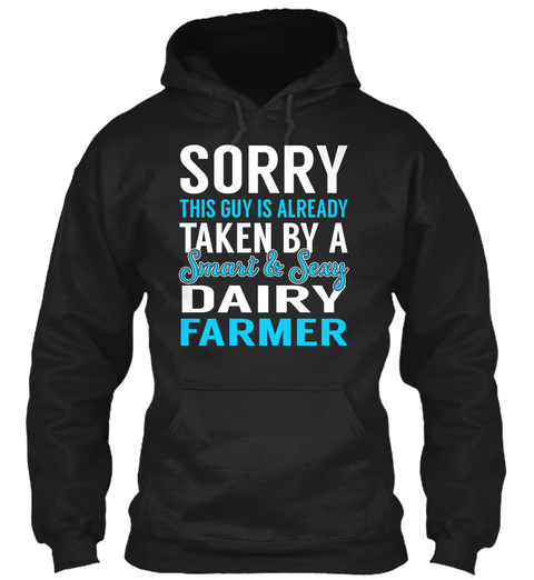 Dairy Farmer Black T-Shirt Front