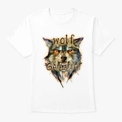Viking Wolf Gauntlet White T-Shirt Front