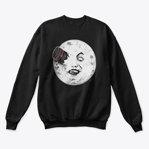 Bad Moon Rising Jet Black T-Shirt Front