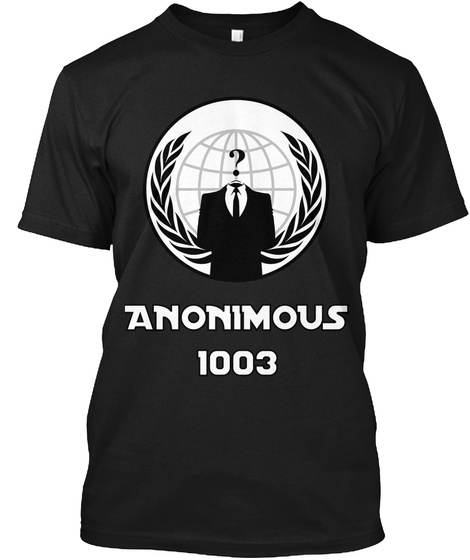 Anonimous 1003 Black T-Shirt Front