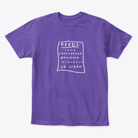 Accurate Needs Purple  T-Shirt Front