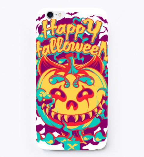 Happy Halloween Pumpkin Case Standard Kaos Front