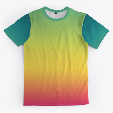 Izo Abstract Color Gradient Minimal Art Standard Camiseta Front